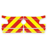 Warnmarkierungssatz DIN 14502-3 rot/gelb