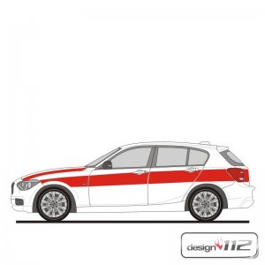 Flächen-Folierungssatz für BMW 1er -...