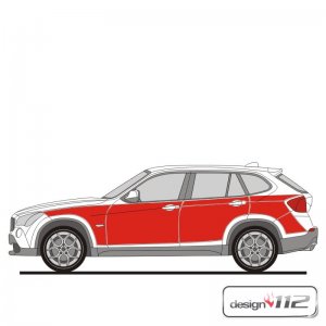 Flächen-Folierungssatz für BMW X1 -...