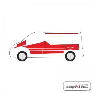 Flächen-Folierungssatz für Opel Vivaro /...