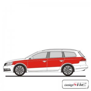 Flächen-Folierungssatz für Volkswagen Passat -...