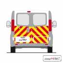 Heck-Warnmarkierungssatz Opel Vivaro / Renault Trafic,...