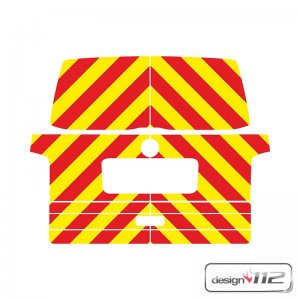 Heck-Warnmarkierungssatz VW Transporter T5, Kasten,...