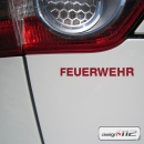 Retroreflektierender Autoaufkleber Feuerwehr