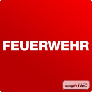 Schriftzug "Feuerwehr" - Beschriftungsfolie