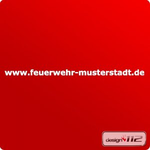 Schriftzug Web- Adresse - Beschriftungsfolie
