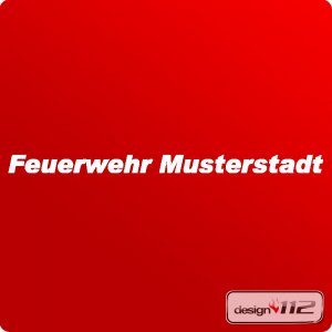 Schriftzug f�r Aufbaublende - Fluoreszierende Folie
