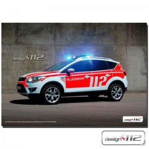 design112 Poster - ResKuga - KDOW Feuerwehr, Ford Kuga