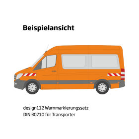 hazard marking set VW Transporter T5, tailgate...