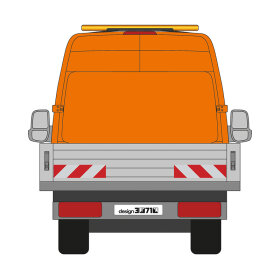 MB Sprinter, Pritschenaufbau, 2013/09 - 2018/05 | Warnmarkierungssatz