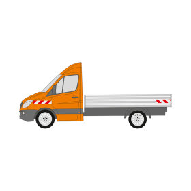 MB Sprinter, Pritschenaufbau (unebener Untergrund),...