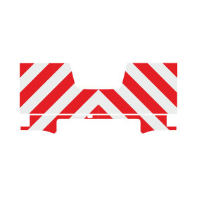 Nissan Navara, 2010/04 - 2015/12 | Heck-Warnmarkierungssatz