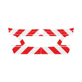 MB GLE W166, 2015/08 - 2018/10 | Heck-Warnmarkierungssatz