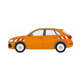 hazard marking set VW Caddy, rear wing doors complete-Set