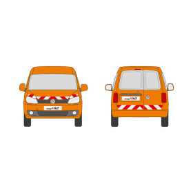VW Caddy, Heckfl&uuml;gelt&uuml;ren, 2010/09 - 2015/05 | Warnmarkierungssatz