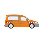 VW Caddy, Heckt&uuml;ren, 2015/06 - 2020/09 | Warnmarkierungssatz