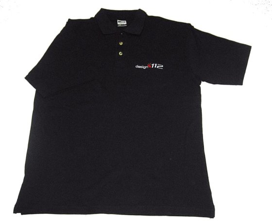 design112 Poloshirt, Schwarz, Men XL