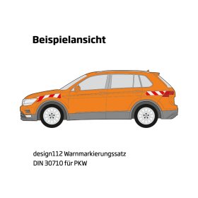 hazard marking set VW Transporter T5, tailgate...