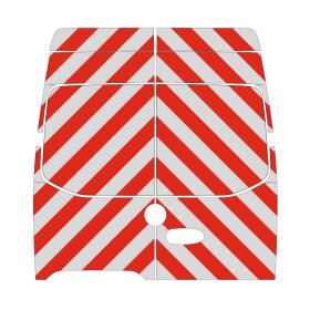 MB Sprinter, Hochdach, Kasten, 2018/06 - | Heck-Warnmarkierungssatz