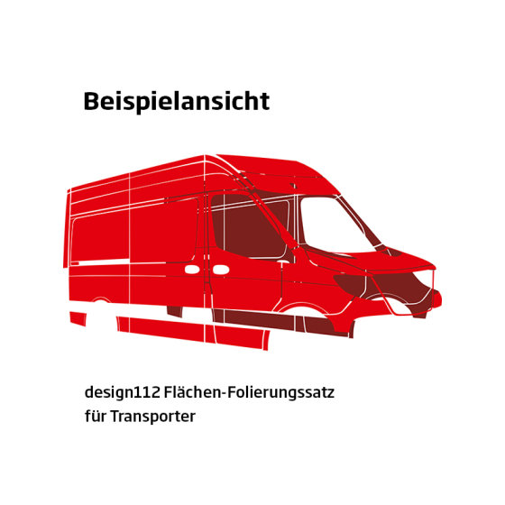 MB Sprinter, W 906, Facelift, Kabine, 2013/09 - 2018/05, DIN-Plus | Fl&auml;chen-Folierungssatz
