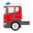Scania P-Reihe, Fahrerhaus mittellang, DIN-Plus | Fl&auml;chen-Folierungssatz