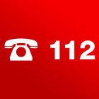 Schriftzug Telefon 112 | Gegossene Hochleistungsfolie