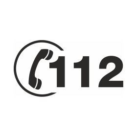 Schriftzug Hörer 112 | Gegossene Hochleistungsfolie | ORACAL | 751C | 010 | weiß | N2-02 | 450 x 150 mm