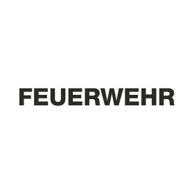 Schriftzug FEUERWEHR | Fluoreszierende-Hochreflektierende...