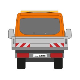 Ford (e-)Transit, flatbed, 2019/08 - | warning marking kit