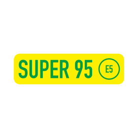 Aufkleber &quot;SUPER 95 (E5)&quot; 50 x 14 mm