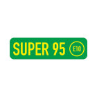 Aufkleber "SUPER 95 (E10)" 50 x 14 mm