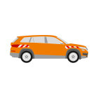 Skoda Kodiaq, MY 2020, Fahrzeuge mit SKODA Schriftzug auf der Heckklappe, 2019/03 - 2023/04 | Warnmarkierungssatz