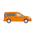 VW Caddy, Heckt&uuml;ren, 2020/11 - | Warnmarkierungssatz