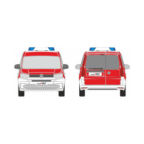 VW Caddy, Maxi, 2020/09 - , DIN-Plus | Flächen-Folierungssatz