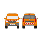 Renault Express, 2021/05 - 2024/07 | Warnmarkierungssatz