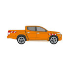 hazard marking set VW Caddy, rear wing doors complete-Set