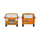 Renault Trafic III / Nissan Primastar, Hecktüren, 2021/09 - | Warnmarkierungssatz