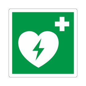 Aufkleber "Defibrillator/AED"
