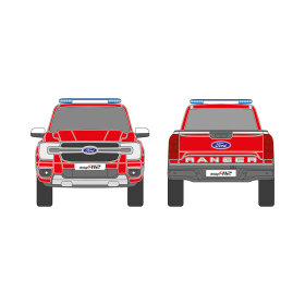 Ford Ranger XLT/Limited, 2023/03 - , DIN-Plus | Flächen-Folierungssatz