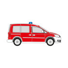 VW Caddy, 2011/06 - 2015/05 , DIN-Plus | Flächen-Folierungssatz
