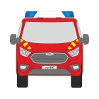 Ford Transit Custom, 2018/03 - 2023/07 | Front-Warnmarkierungssatz