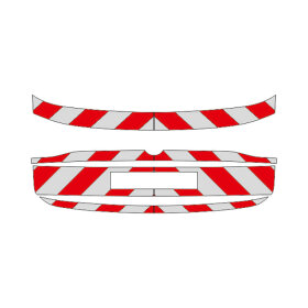 VW Touareg III, 2023/10 - | Heck-Warnmarkierungssatz