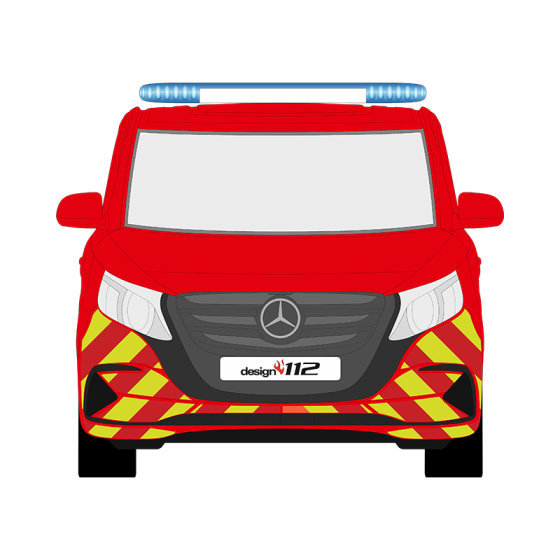 MB Vito, MOPF2, 2024/01 - | Front-Warnmarkierungssatz