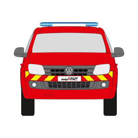 VW Amarok, 2016/09 - 2020/05 | Front-Warnmarkierungssatz