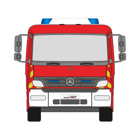 MB Atego, - 2013/05 - | Front-Warnmarkierungssatz