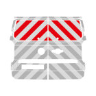 VW Neuer Transporter T7, Hecktüren, Erweiterung Kasten, 2025/01 - | Heck-Warnmarkierungssatz