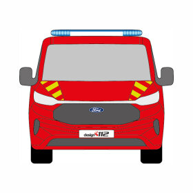 Ford Transit Custom, 2023/07 - | Front-Warnmarkierungssatz