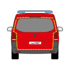 Konturmarkierungssatz Gaps (90 x 30 mm) MB Vito, W447, Heckklappe, 2014/06 -  | Nur Heck |