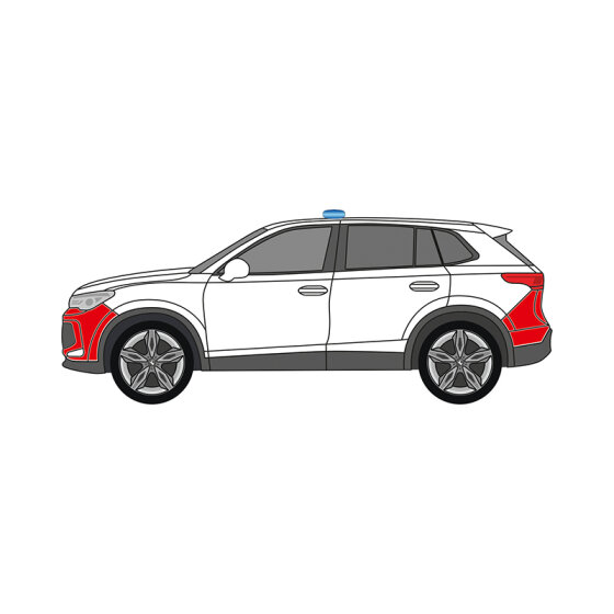 VW Tiguan III, 2024/03 -,  Erweiterung Stoßfänger | Flächen-Folierungssatz Gegossene Hochleistungsfolie (Oracal 970) Kommunalorange (RAL 2011)
