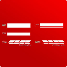 Marking and decorative strips - lettering laminate